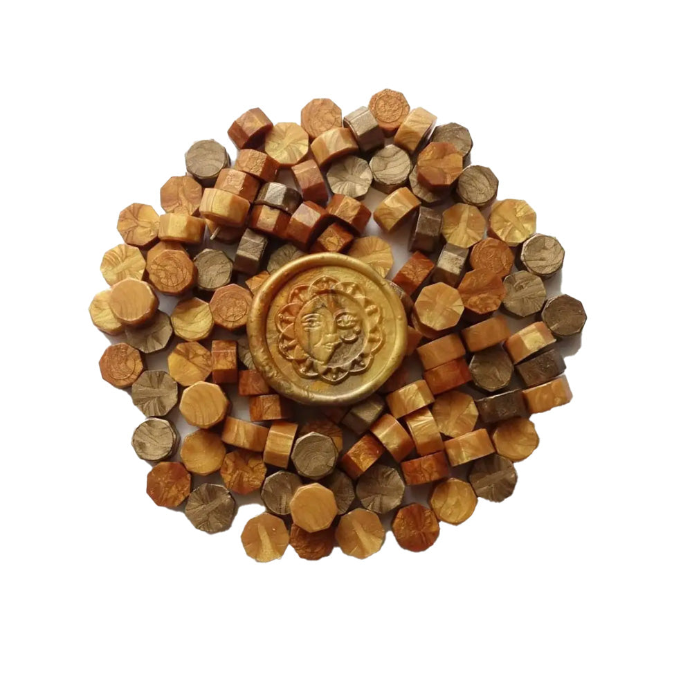 Mixed Golds Amber Bronze Yellow Sealing Wax Beads – M.Lovewell