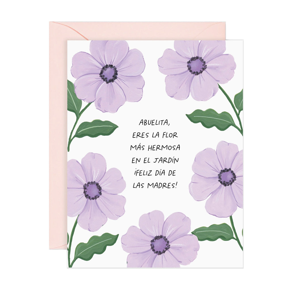 Flor Hermosa - Feliz Dia De Las Madres Abuelita Card
