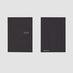 2024 Hobonichi Techo HON A6 English Hardcover Planner Book - Paper Series: Black Gingham