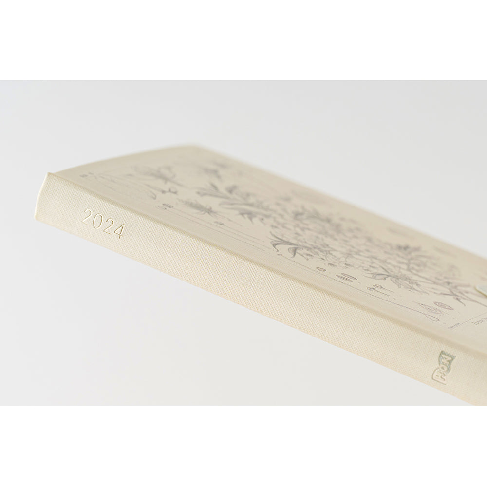 2024 Hobonichi Techo HON A6 English Hardcover Planner Book - Tomitaro Makino: Yamazakura