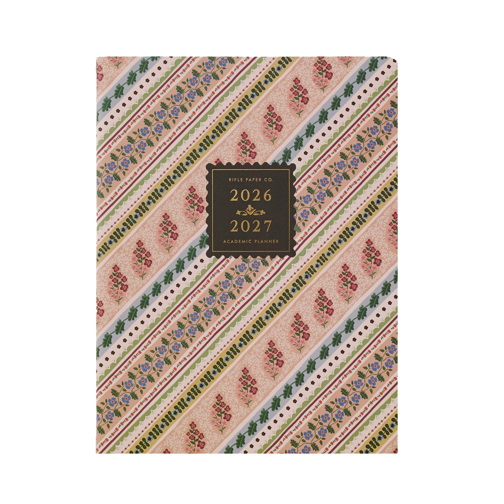日本未入荷Rifle Paper Co. 25-26 スケジュール帳 Rifle Paper Co. 2026-2027 Paisley 12-Month Academic Appointment