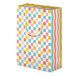 Rainbow Checkerboard Gift Bag