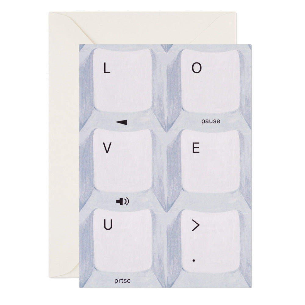 "Keyboard Love" Love Card
