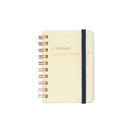 Rollbahn Spiral Mini Notebook - Cream with Clear Cover
