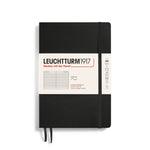 Leuchtturm1917 A5 Lined Notebook - Softcover - Black