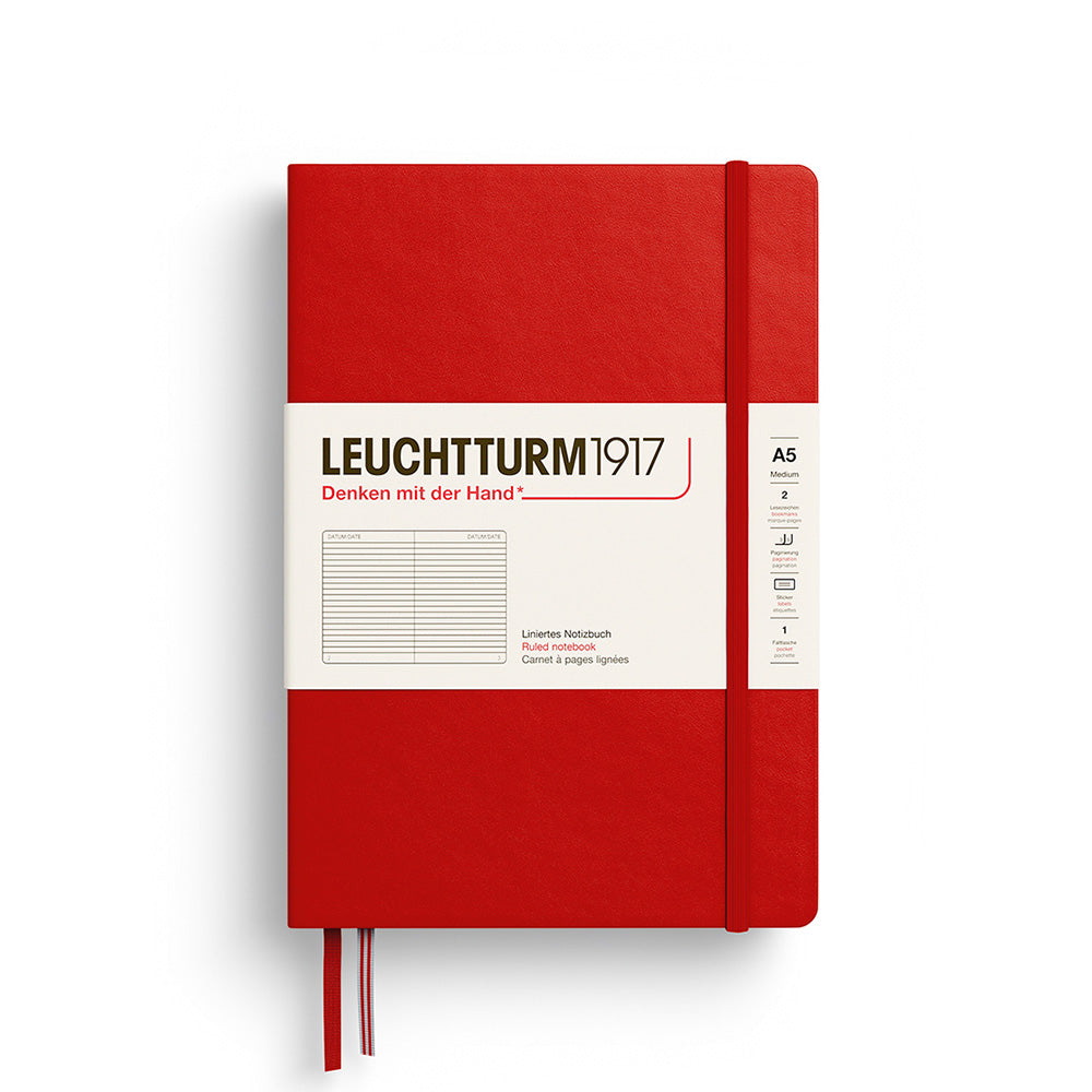【未開封・4冊まとめ売り】LEUCHTTURM1917 A5 ノート 無地バニラ Leuchtturm1917 A5 Lined Notebook - Cherry | M.Lovewell