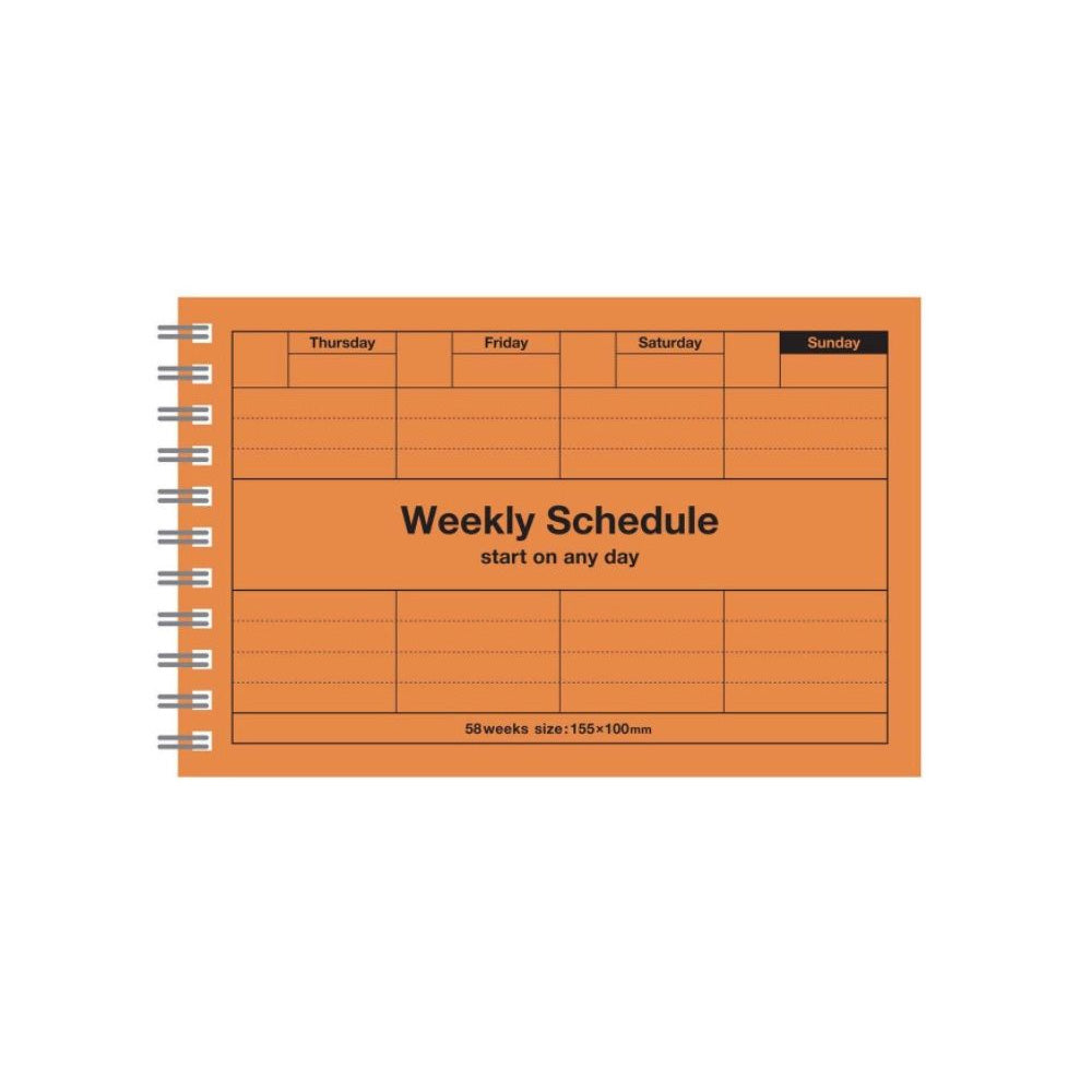 Mark's Dayfree Weekly Schedule - Orange