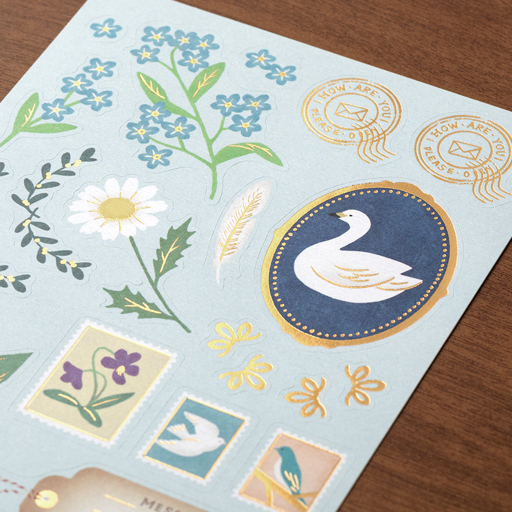 Midori Letter Set - Collage Bird