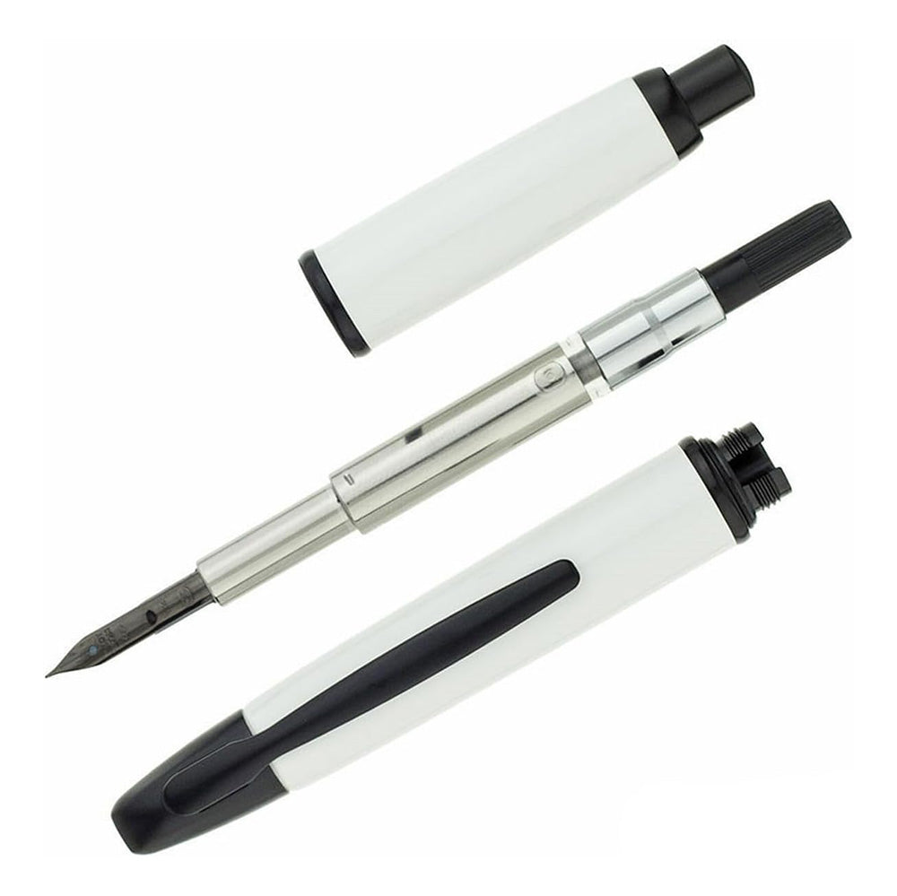Pilot Vanishing Point Fountain Pen - White and Black