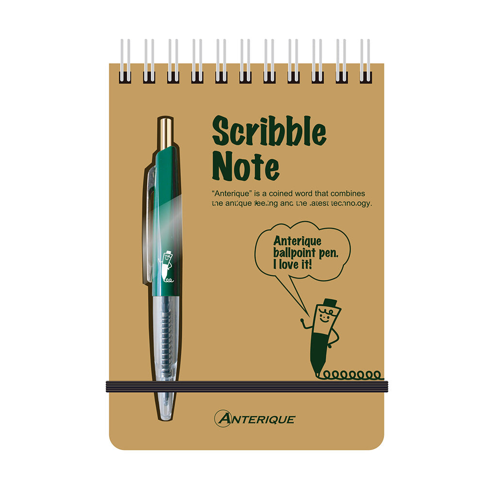 "Terry" Mascot Scribble Note and Pen Set - Green