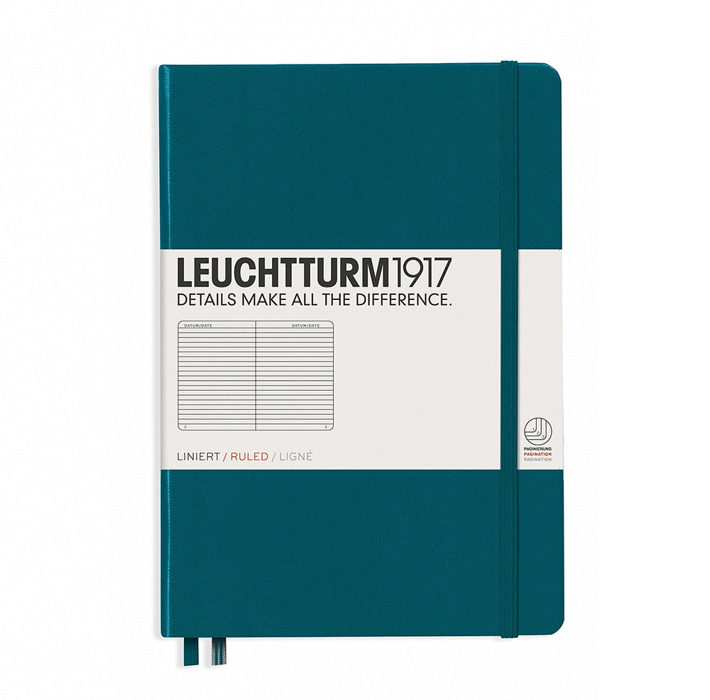 Leuchtturm1917 A5 Lined Notebook - Pacific Green