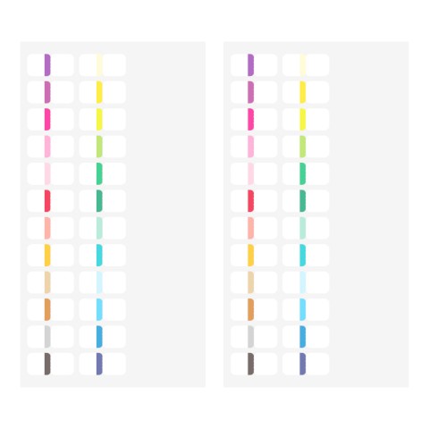 Midori Index Label - 24 Vivid Colors