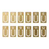 Traveler's Company Brass Number Clips