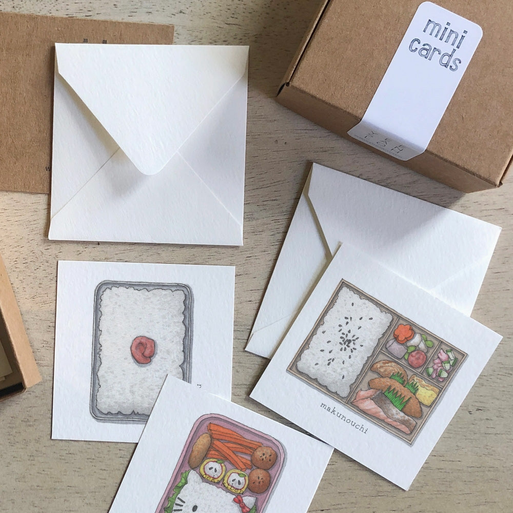 Bento Box Card Design Mini Card Set of 12 - Bento Boxes – M.Lovewell