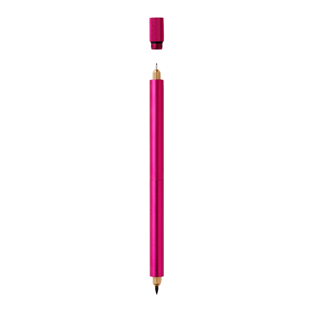 Tom's Studio Lumos Pro Duo Tip - Refillable Multi-Tip Pen - Raspberry