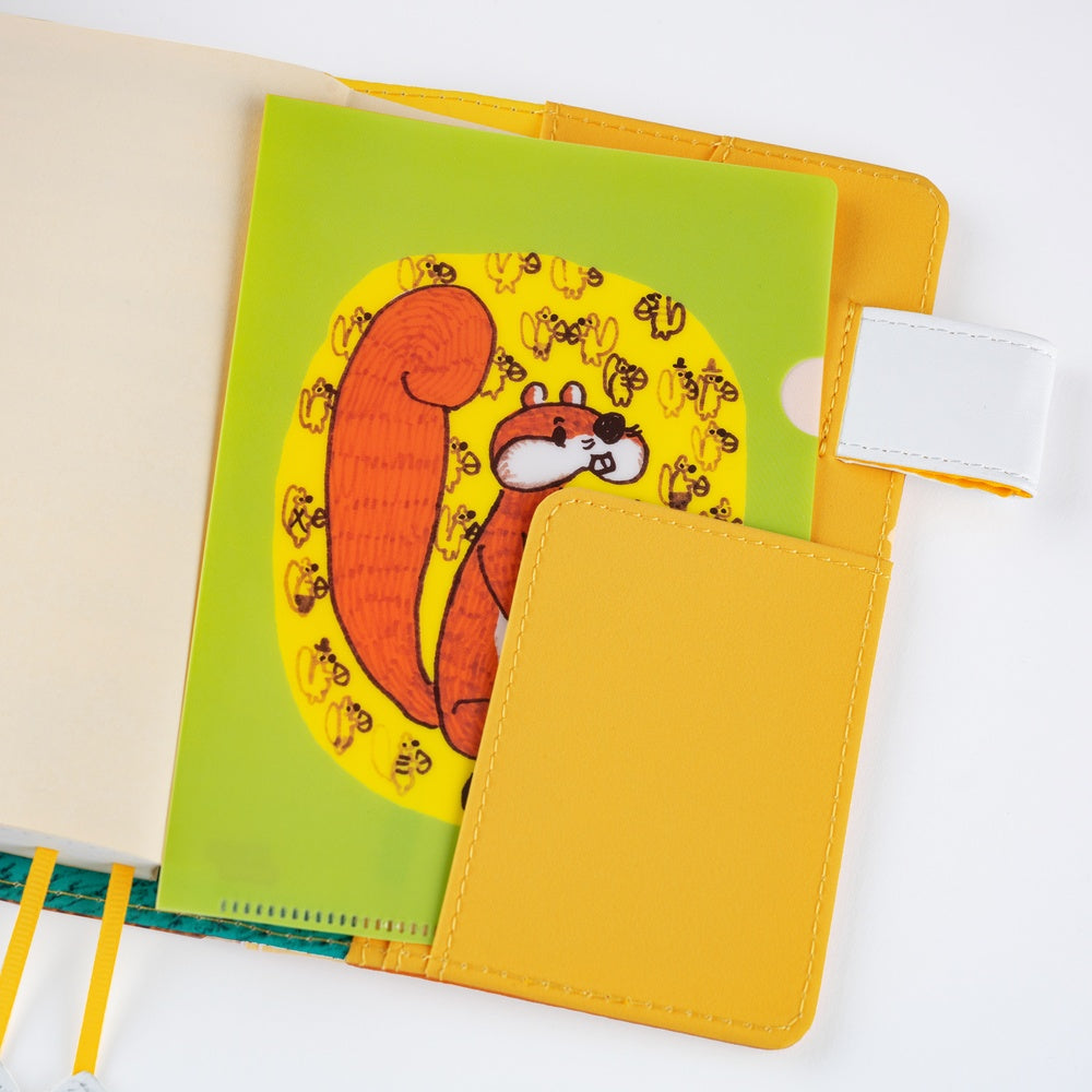 100%ORANGE: Hobonichi Folder Set of 3 for A6 Size - Squirrel's Moving Day