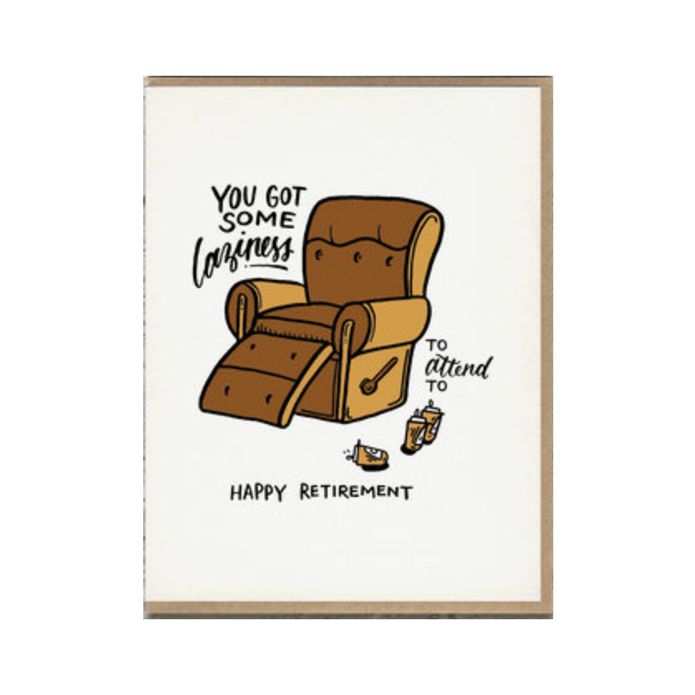 Laziness Retirement Card