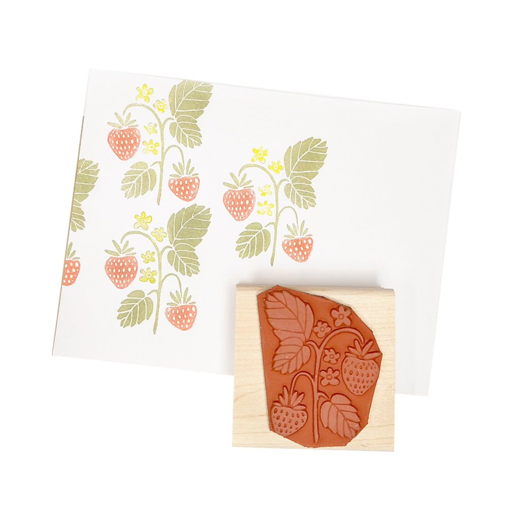 Strawberry Rubber Stamp
