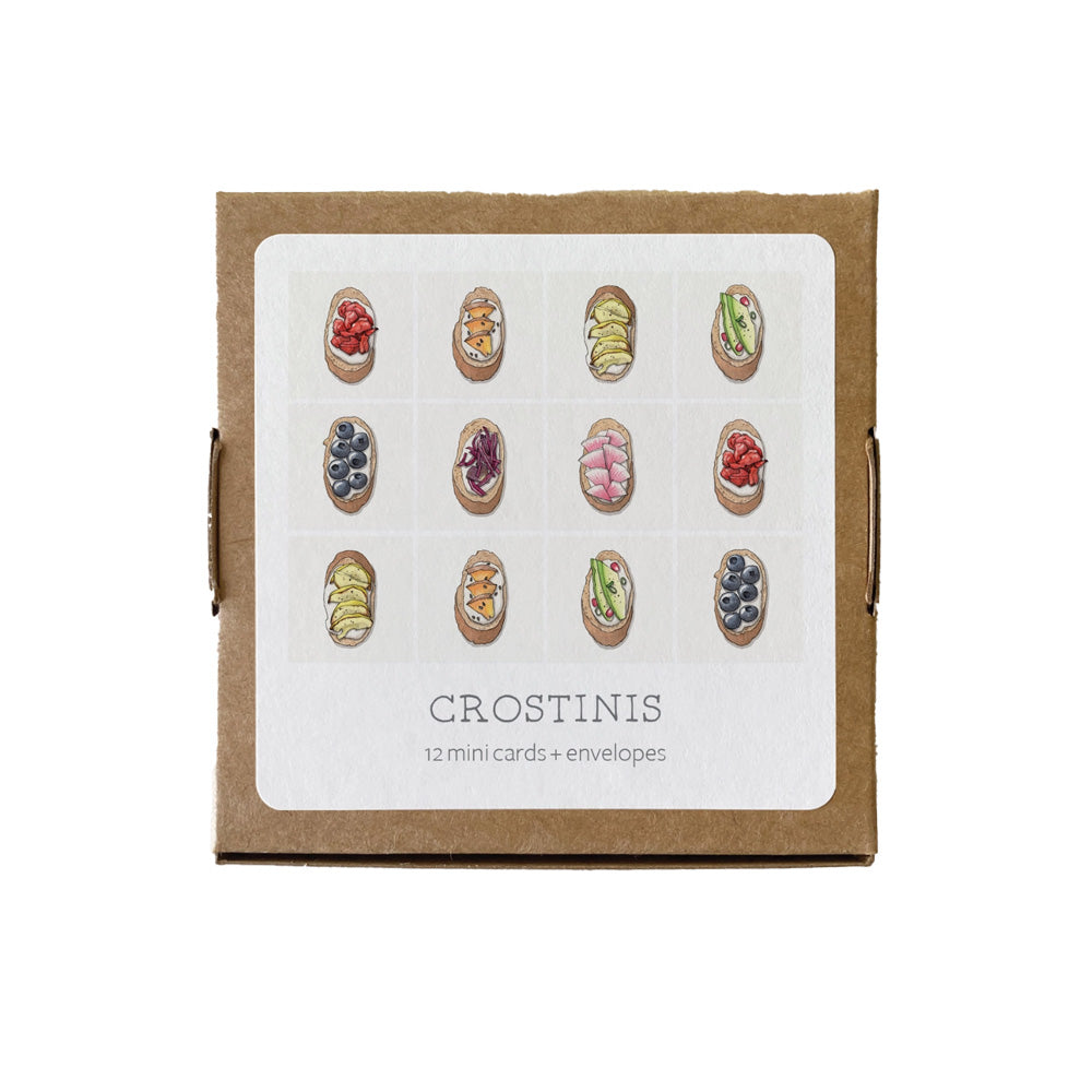 Mini Card Set of 12 - Crostinis - M.Lovewell