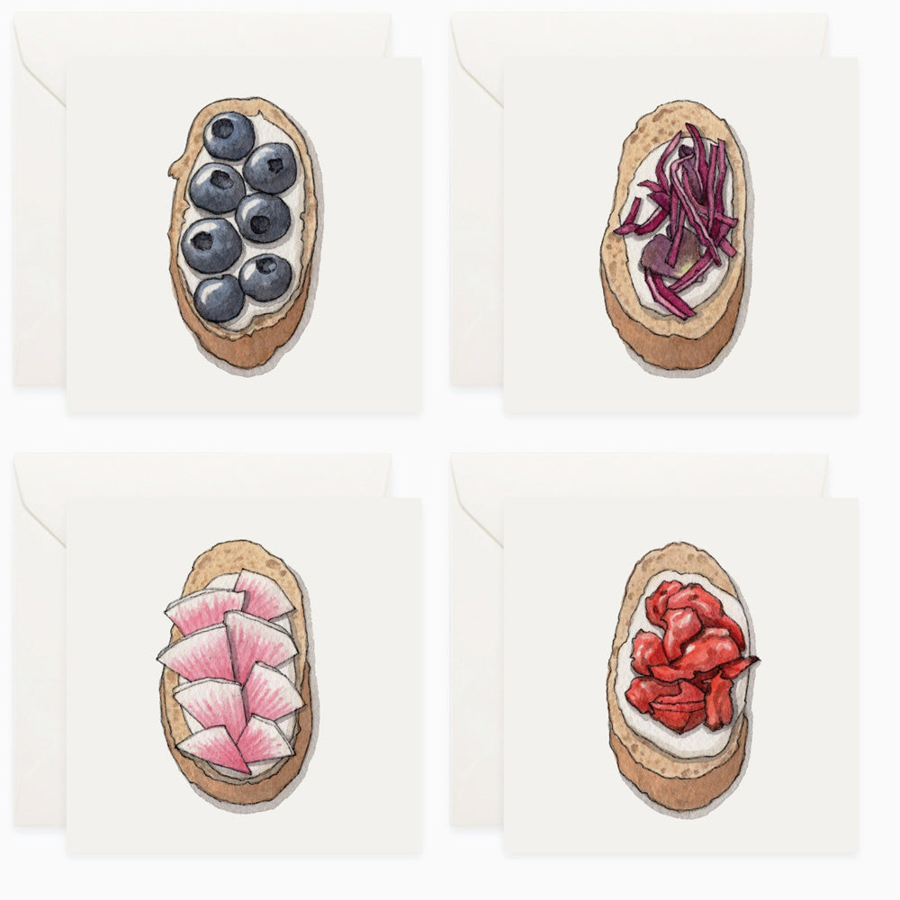 Mini Card Set of 12 - Crostinis