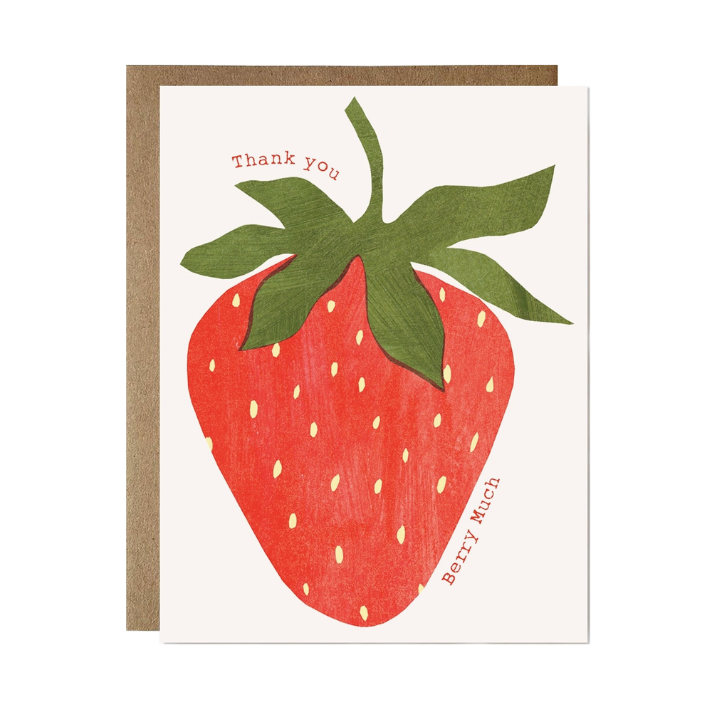 Thank You Berry Much Strawberry Card