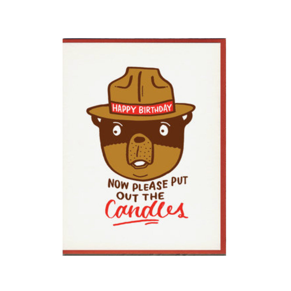 Please Blow Out the Candles Smokey Birthday Card