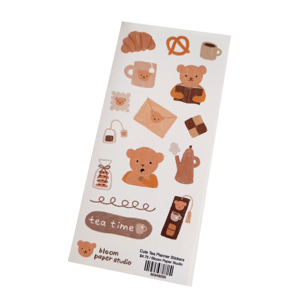 Cute Tea Planner Stickers