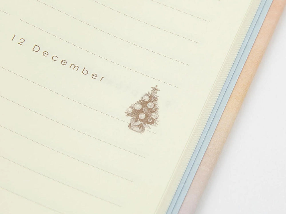 Midori 12-Month Diary - Gate Pink