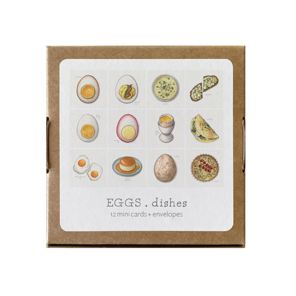 Mini Card Set of 12 - Egg Dishes