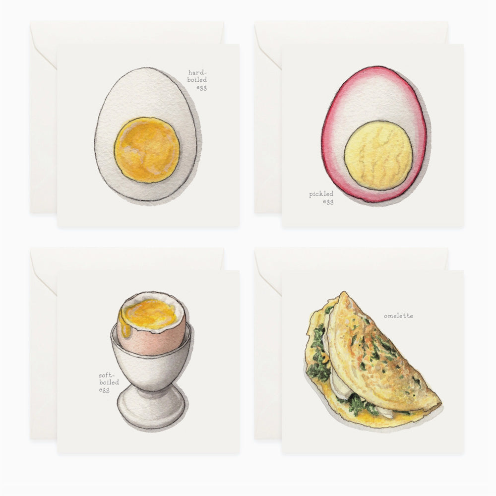 Mini Card Set of 12 - Egg Dishes