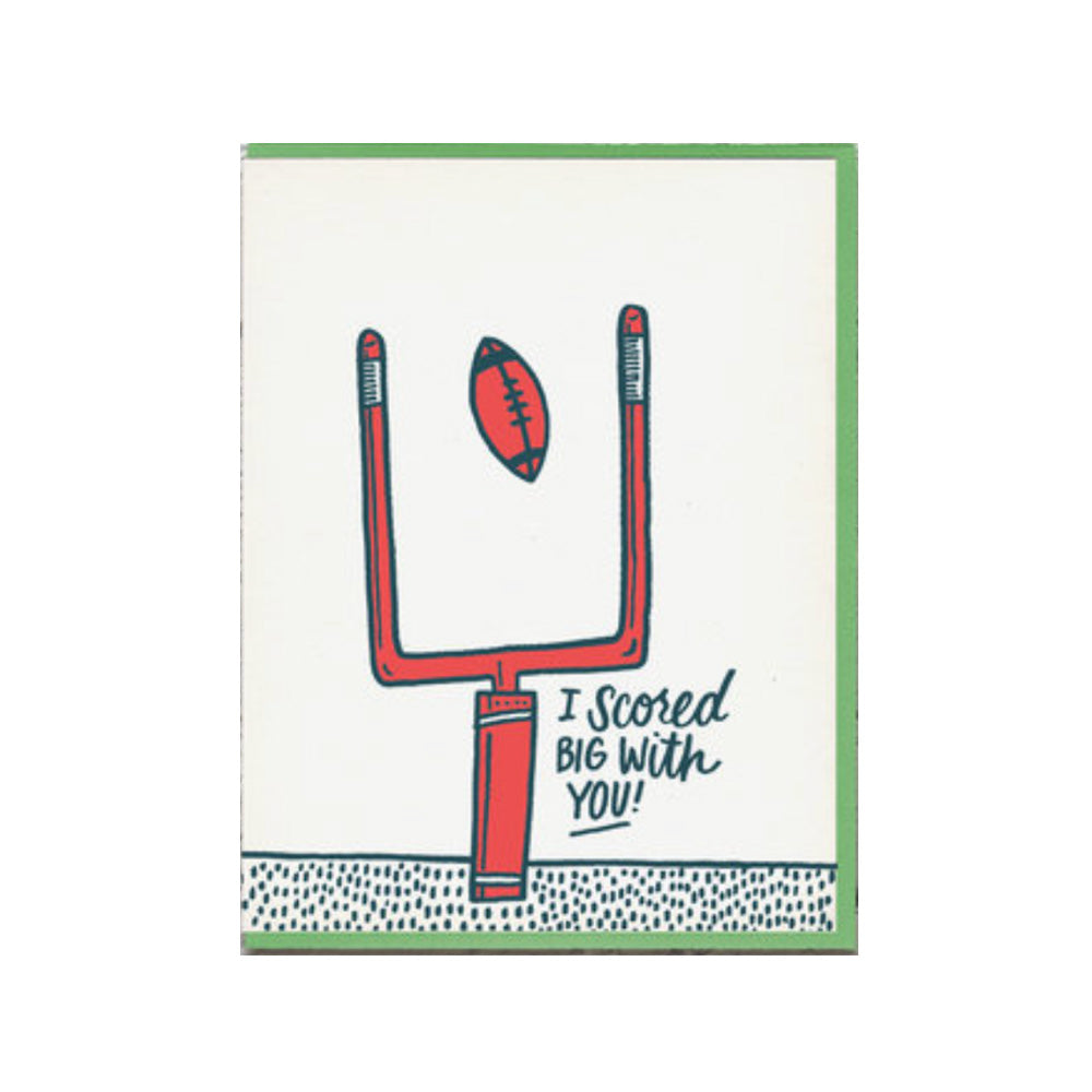 Scored Big Football Love Card