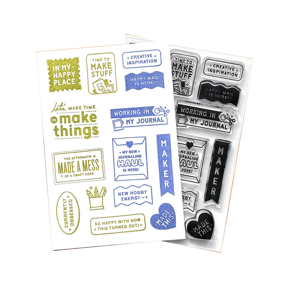 Maker Life Clear Stamp Set
