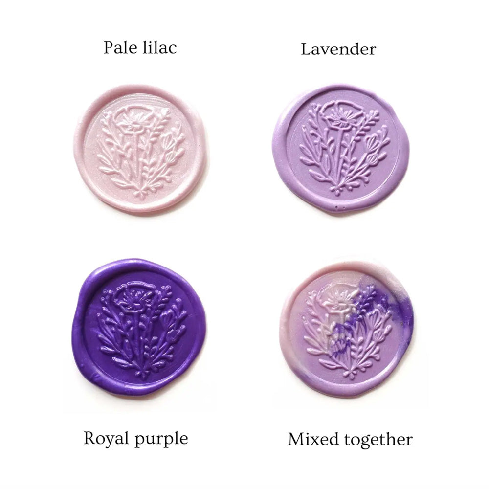 Mixed Purple Lavender Lilac Sealing Wax Beads