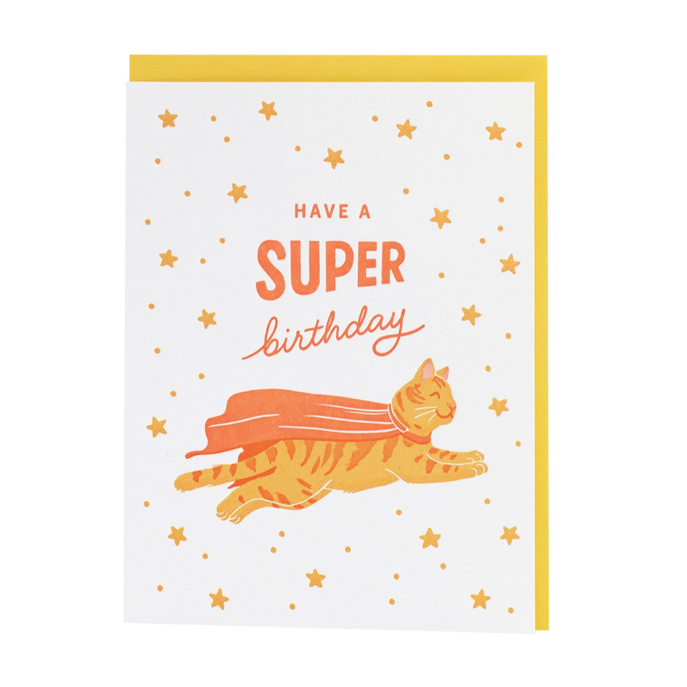 Super Cat Birthday Card