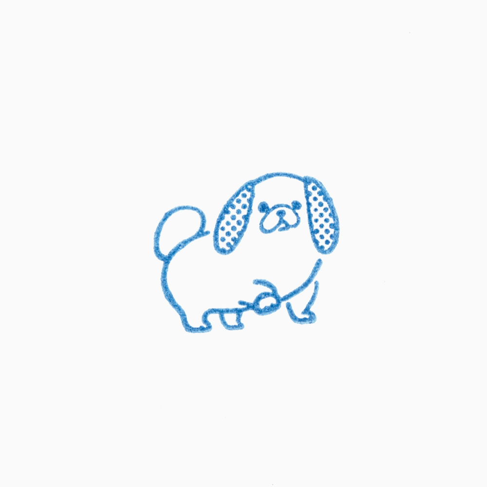 King Jim Kori Jirushi Crystal Clarity Small Stamp - Pekinese