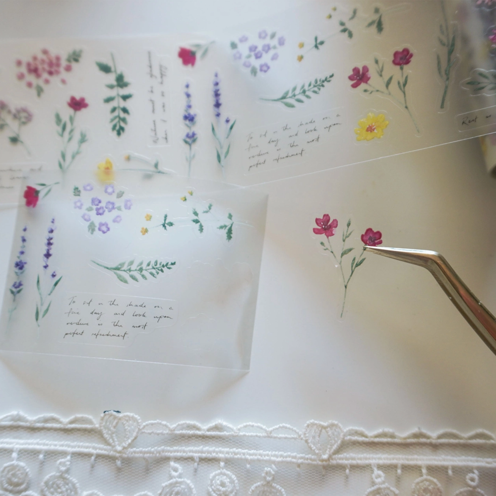 Wild Flowers Pre-Cut PET Tape