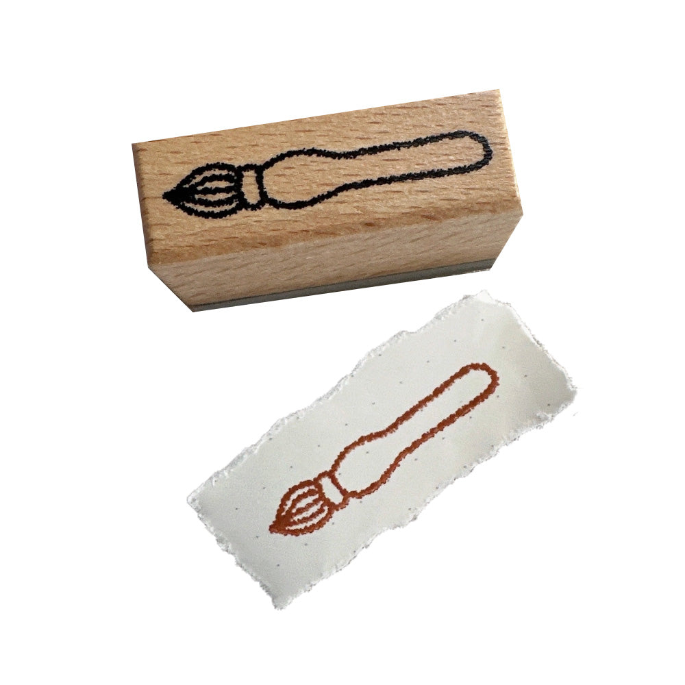 Glass Dip Pen Wooden Stamp