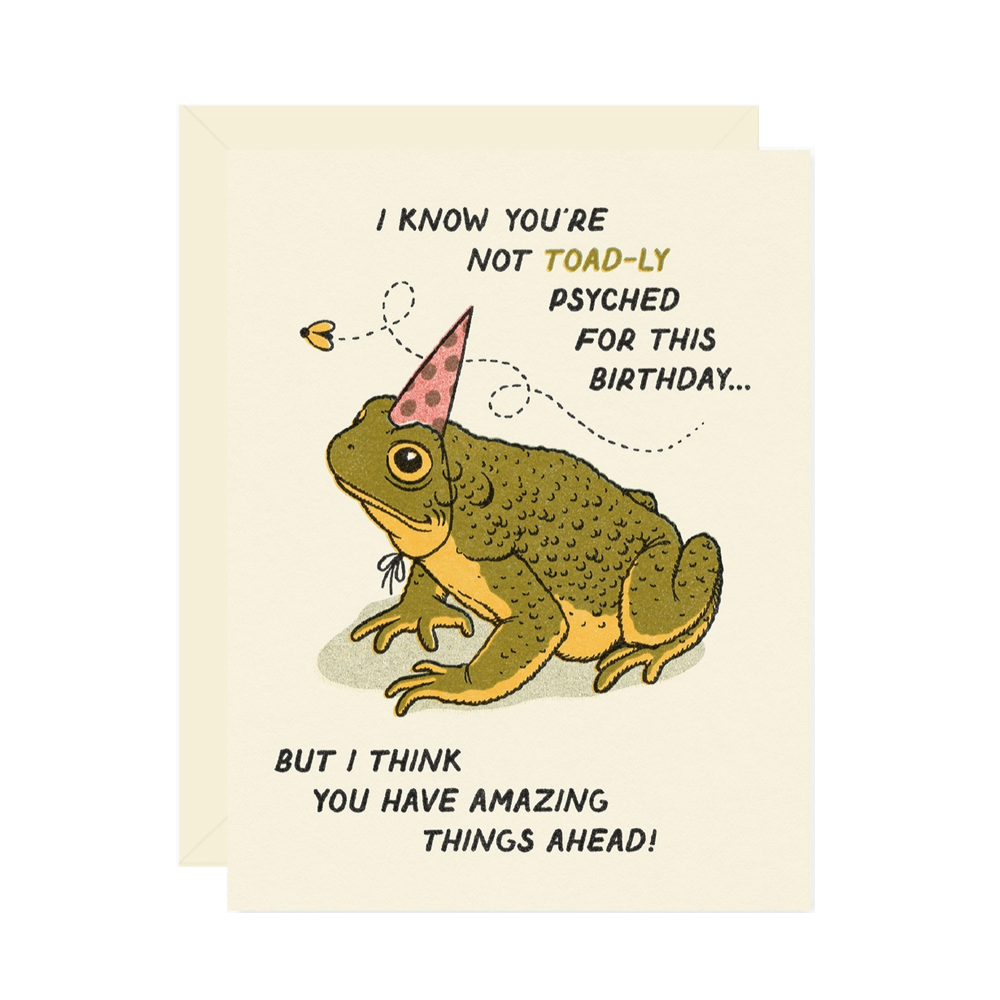 Toad-Ly Amazing Birthday Card