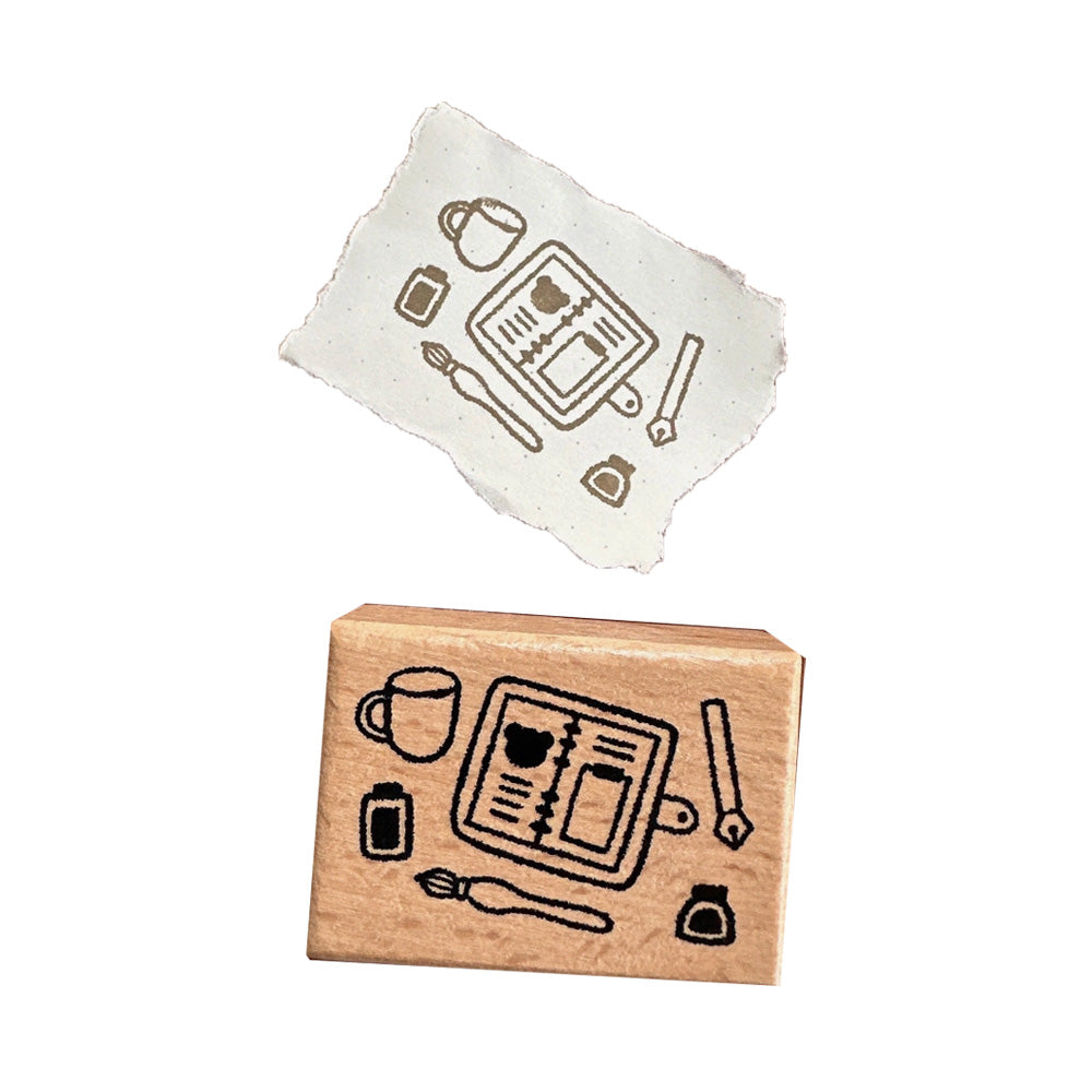 Planner Spread Wooden Stamp