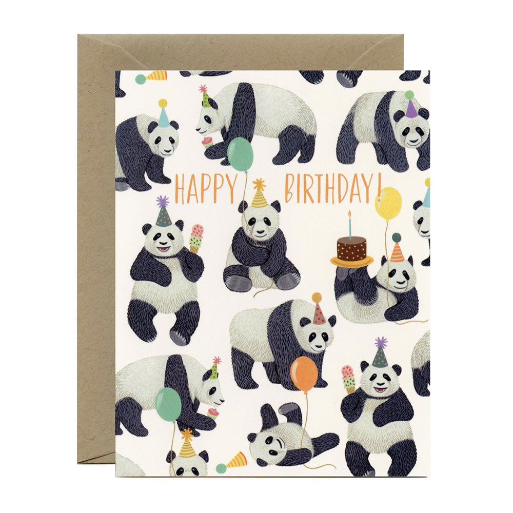 Pandas Galore Birthday Card