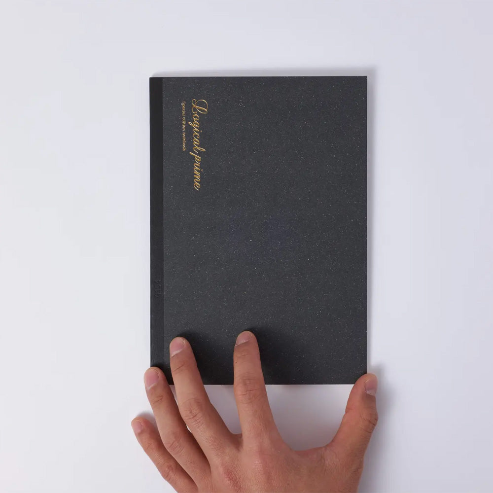 Logical Prime Thread Binding A5 Notebook Grid - Gray