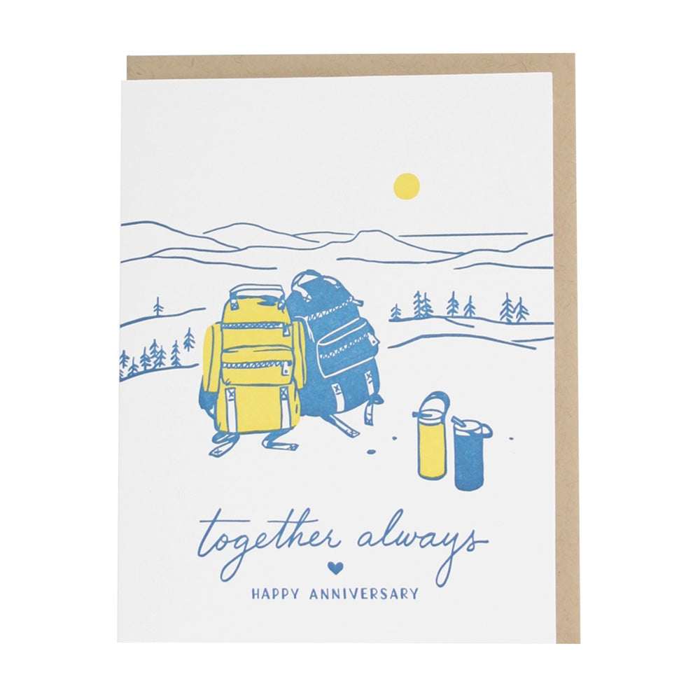 Backpacks Anniversary Card