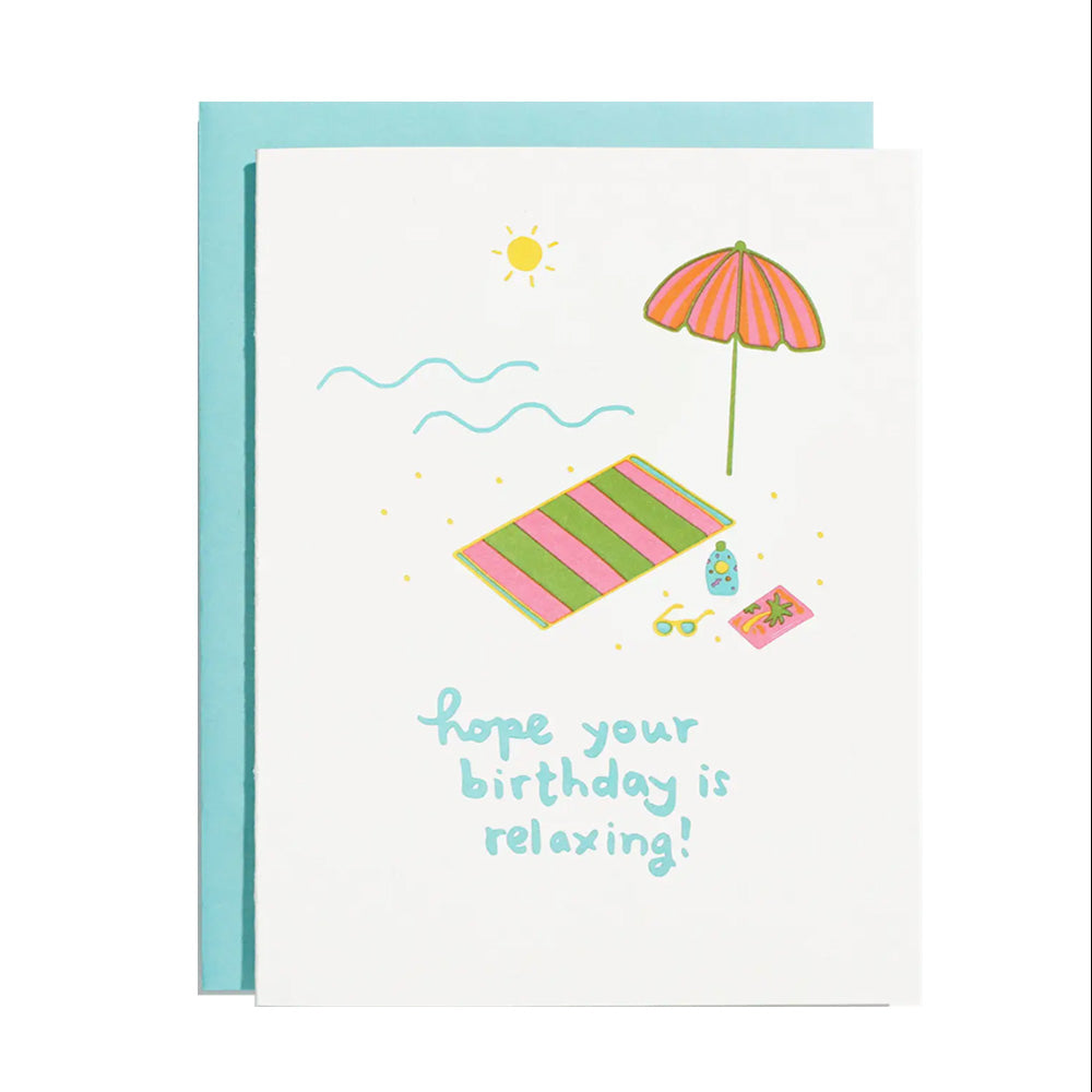 Beach Birthday Card