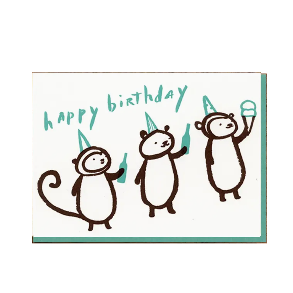 Drinks and Ice Cream Birthday Card