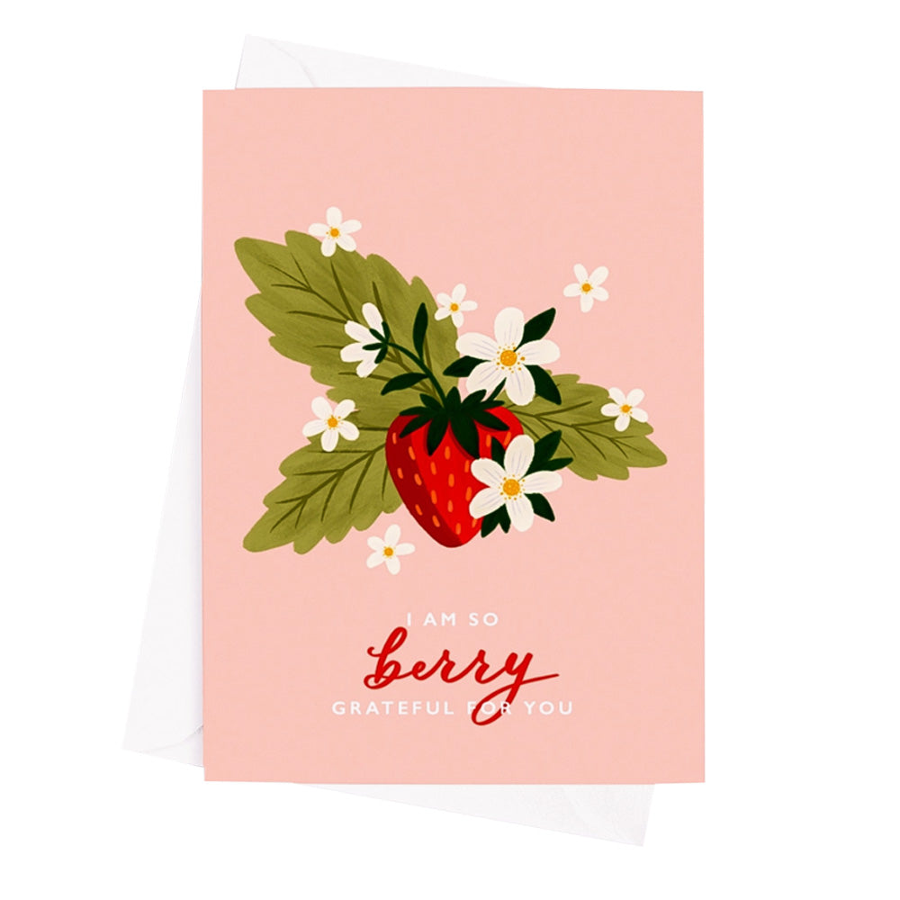 Berry Grateful Card