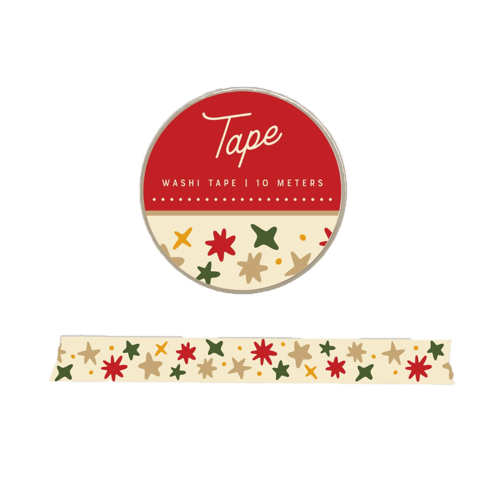 Christmas Holiday Stars Washi Tape