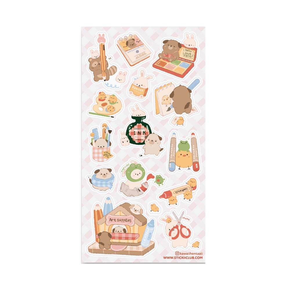 Artsy Cuties Sticker Sheet