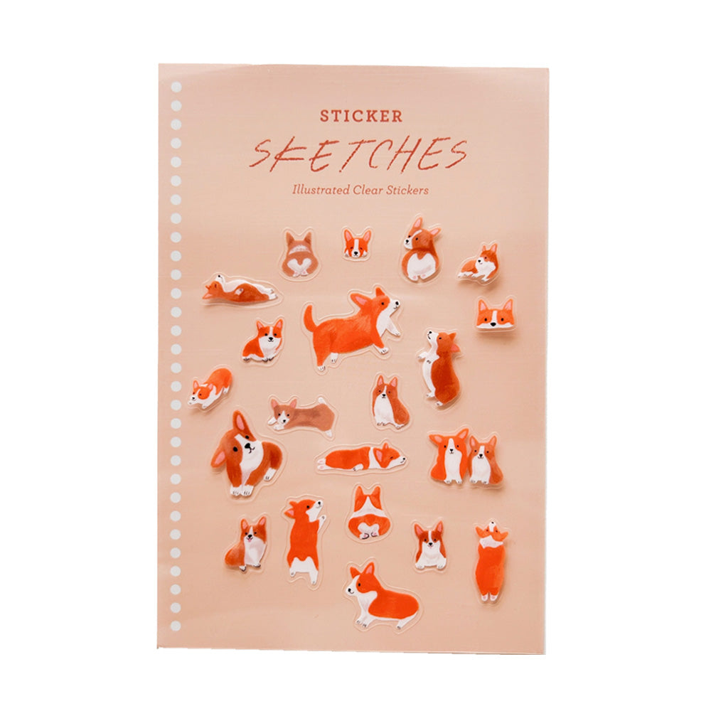 Corgis Sticker Sketches