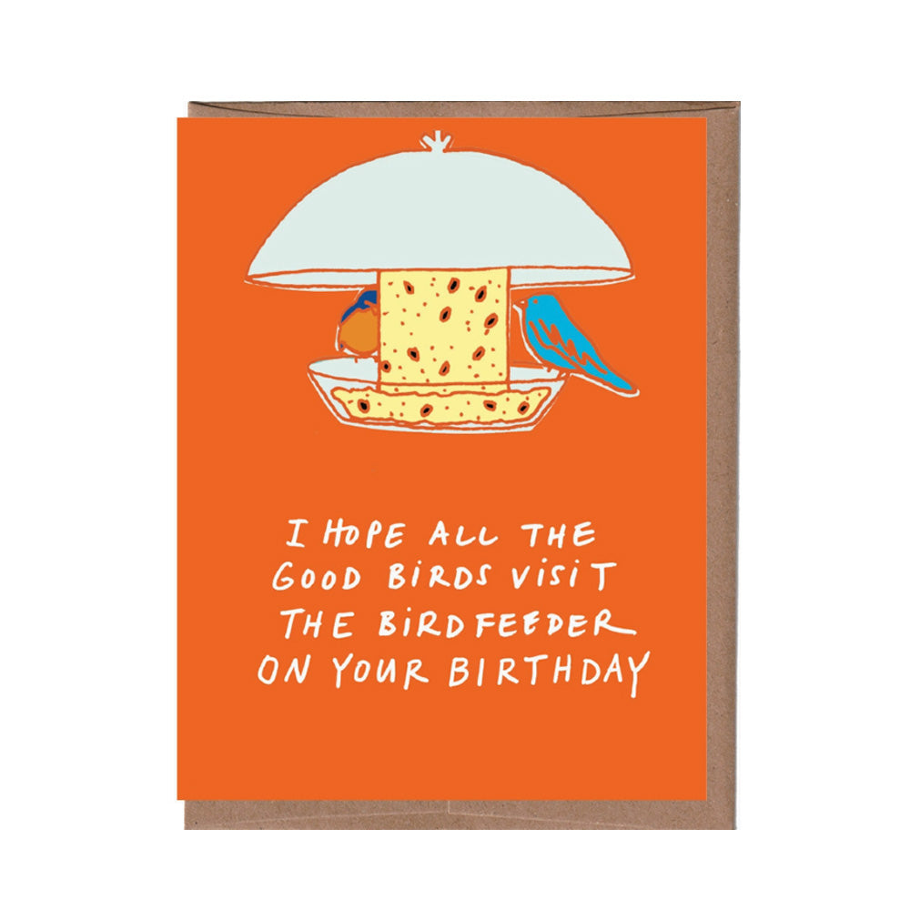 Birdfeeder Birthday Card