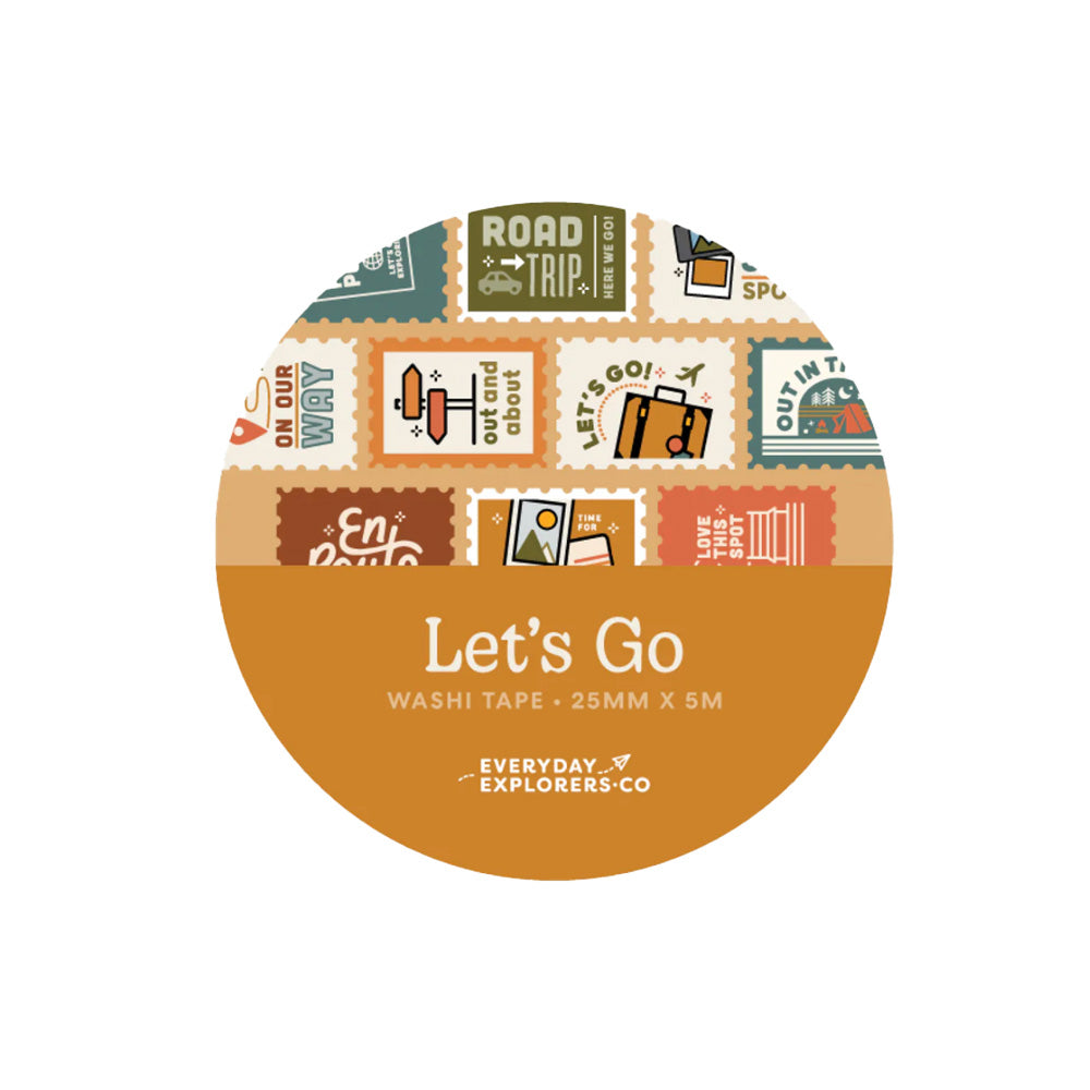 Let's Go Stamp Washi Tape